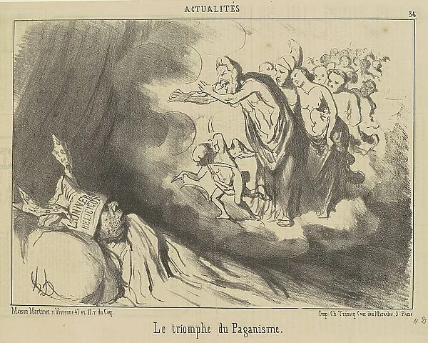 Le triomphe du paganisme, 19th century. Creator: Honore Daumier