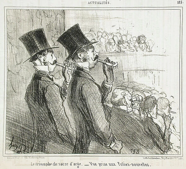Le triomphe du sucre d'orge, 1855. Creator: Honore Daumier