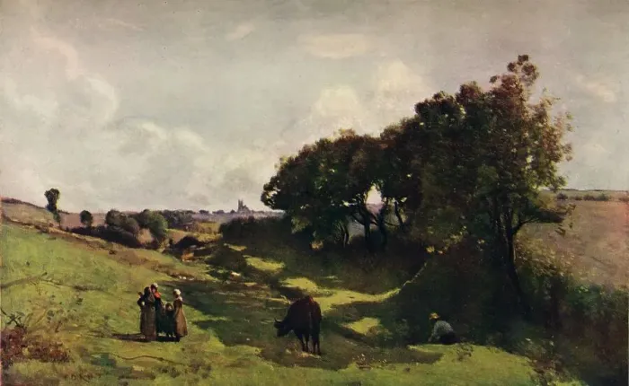 Framed Print : Le Vallon, 19th century, (1910). Artist: Jean-Baptiste-Camille Corot Framed Print : Le Vallon, 19th century, (1910). Artist: Jean-Baptiste-Camille Corot