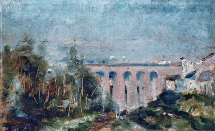 Framed Print : Le Viaduc du Castelviel a Albi, 1880. Creator: Toulouse-Lautrec, Henri, de (1864-1901) Framed Print : Le Viaduc du Castelviel a Albi, 1880. Creator: Toulouse-Lautrec, Henri, de (1864-1901)