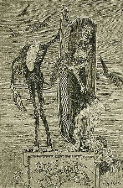 Le Vice suprême (The Supreme Vice), 1884. Creator: Félicien Rops