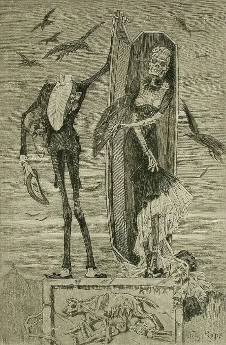 Framed Print : Le Vice suprême (The Supreme Vice), 1884. Creator: Félicien Rops Framed Print : Le Vice suprême (The Supreme Vice), 1884. Creator: Félicien Rops
