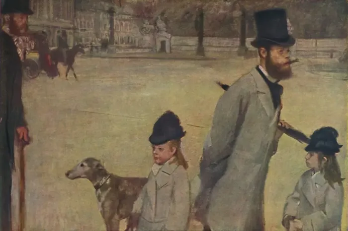 Framed Print : Le Vicomte Lepic, 1875, (1937). Creator: Edgar Degas Framed Print : Le Vicomte Lepic, 1875, (1937). Creator: Edgar Degas