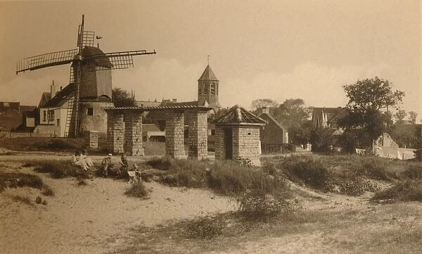 Le vieux Moulin et l Eglise, (Old Windmill and Church), c1900. Creator: Unknown