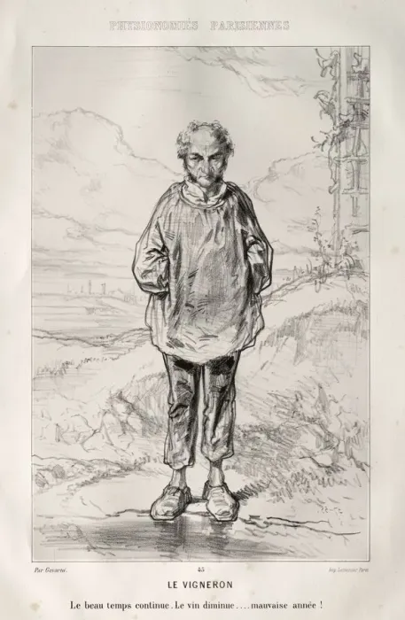 Framed Print : Le Vigneron. Creator: Paul Gavarni (French, 1804-1866) Framed Print : Le Vigneron. Creator: Paul Gavarni (French, 1804-1866)