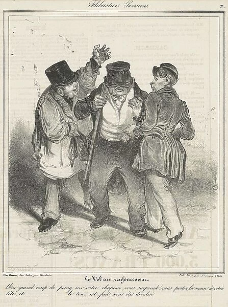Le vol au renfoncement, 19th century. Creator: Honore Daumier