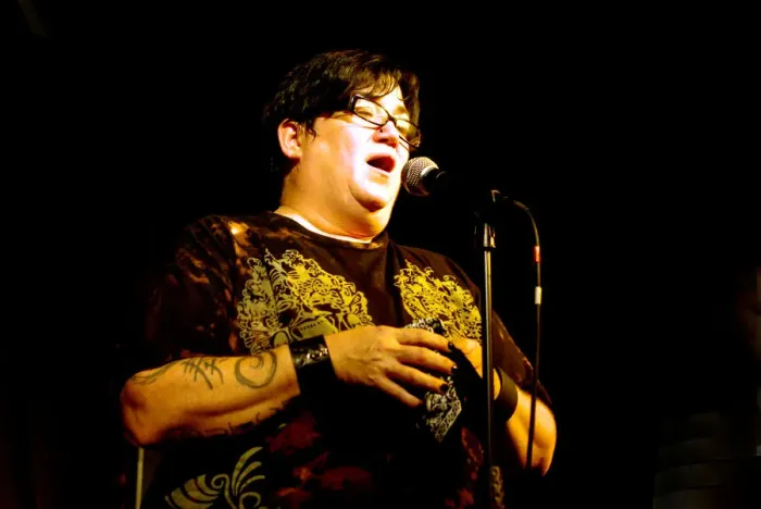 Framed Print : Lea DeLaria, Brunswick, Hove, West Sussex, Nov 2009. Creator: Brian O Connor Framed Print : Lea DeLaria, Brunswick, Hove, West Sussex, Nov 2009. Creator: Brian O Connor