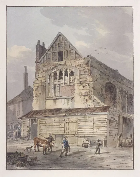 Framed Print : Leadenhall Chapel, London, c1810. Artist: George Shepherd Framed Print : Leadenhall Chapel, London, c1810. Artist: George Shepherd