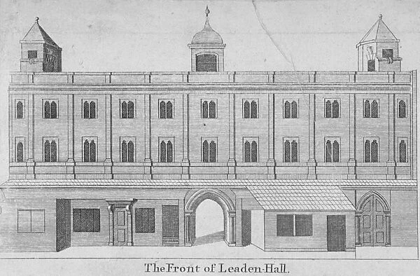 Front of Leadenhall, City of London, 1750