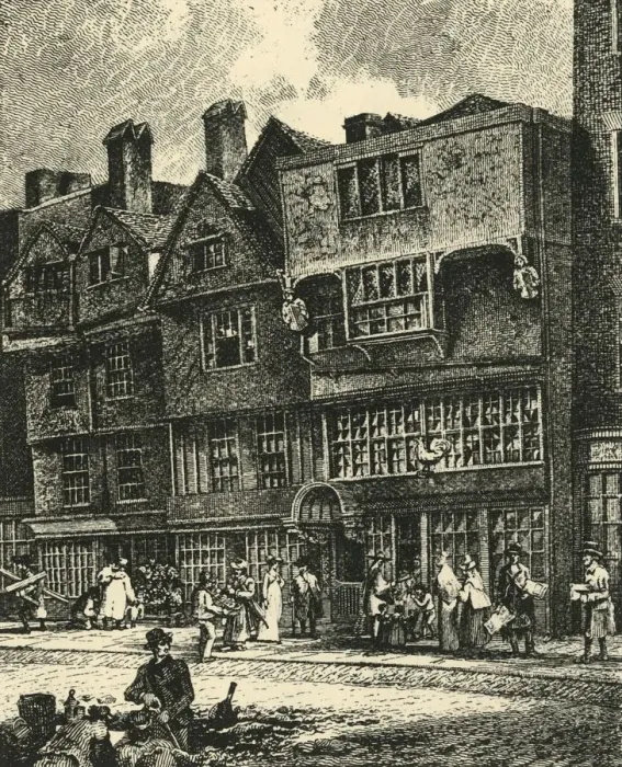 Framed Print : Leadenhall Street, 18th century, (1925). Creator: Unknown Framed Print : Leadenhall Street, 18th century, (1925). Creator: Unknown