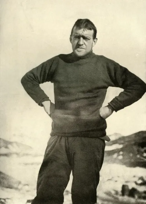 Framed Print : The Leader of the Expedition in Winter Garb, c1908, (1909) Framed Print : The Leader of the Expedition in Winter Garb, c1908, (1909)