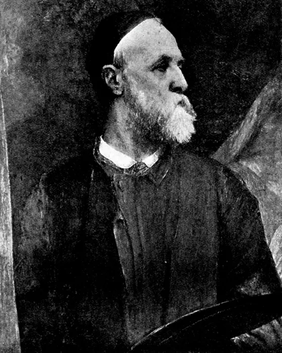 Framed Print : Our Leading Academicians, painted by themselves: Mr. George Frederick Watts, R.A. 1895. Creator: Unknown Framed Print : Our Leading Academicians, painted by themselves: Mr. George Frederick Watts, R.A. 1895. Creator: Unknown