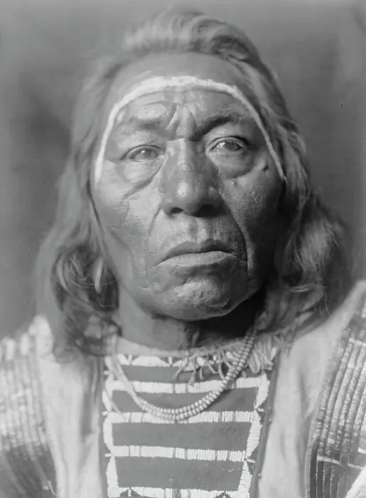 Framed Print : Leads the Wolf, c1908. Creator: Edward Sheriff Curtis Framed Print : Leads the Wolf, c1908. Creator: Edward Sheriff Curtis