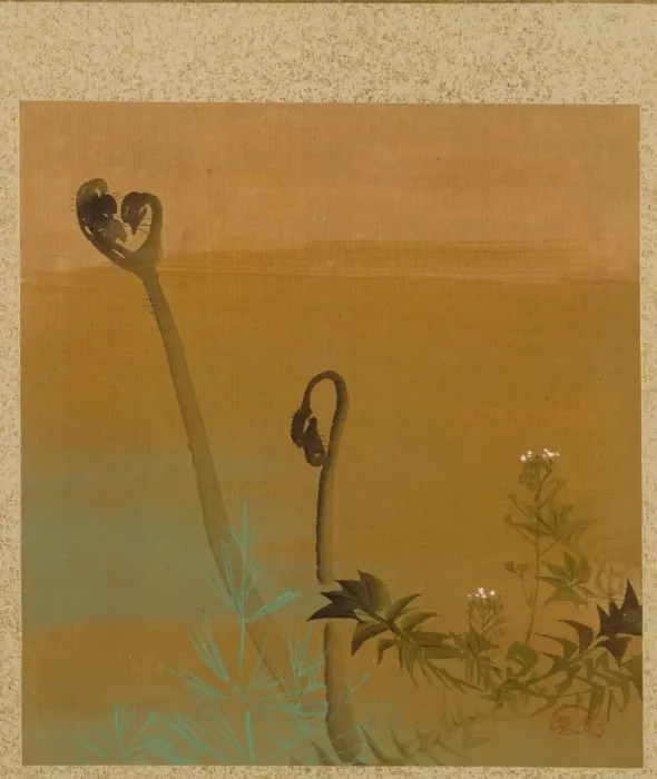 Framed Print : Leaf from Album of Seasonal Themes: Birds in Snow, 1847. Creator: Shibata Zeshin (Japanese Framed Print : Leaf from Album of Seasonal Themes: Birds in Snow, 1847. Creator: Shibata Zeshin (Japanese