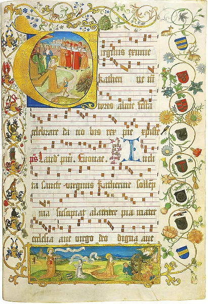 Leaf from Antiphonary for Elisabeth von Gemmingen, c. 1504. Artist: Anonymous