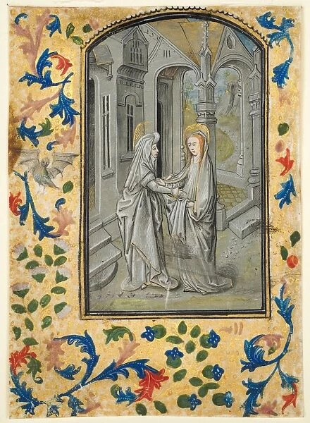 Leaf from a Book of Hours: Annunciation to the Shepherds, c