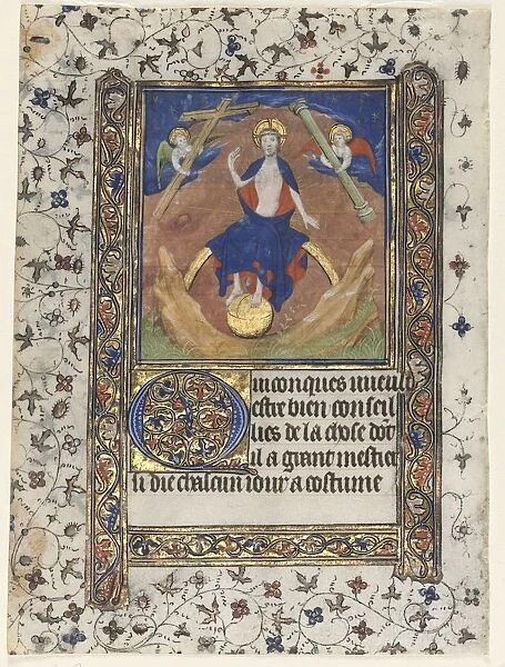 Leaf from a Book of Hours: Christ in Judgment, c. 1415. Creator: Boucicaut Master (French