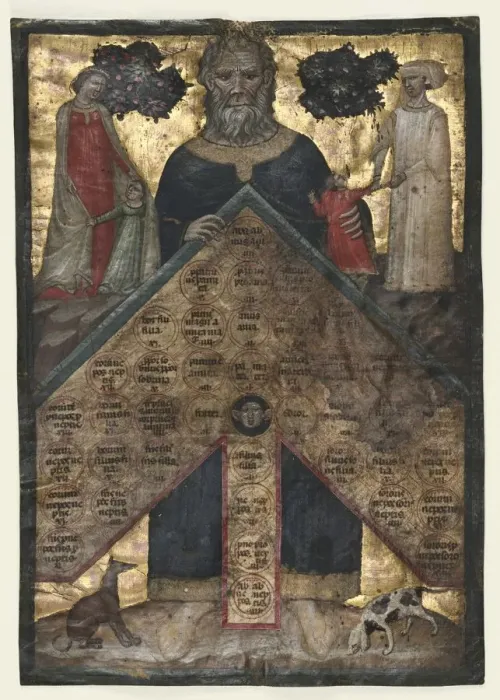 Framed Print : Leaf from a Volume of Johannes Andreas Lectura super arboris consanguinitatis Framed Print : Leaf from a Volume of Johannes Andreas Lectura super arboris consanguinitatis