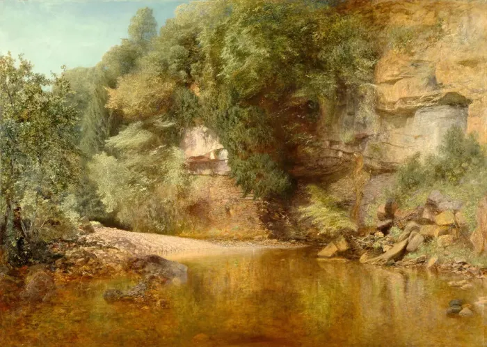 Framed Print : Leafy June, 1879. Creator: Alfred William Hunt Framed Print : Leafy June, 1879. Creator: Alfred William Hunt