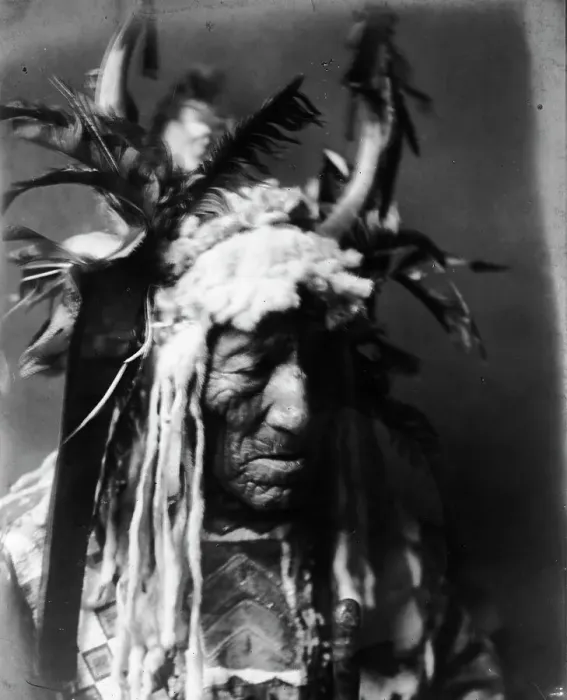 Framed Print : Lean Wolf-Hidatsa, c1908. Creator: Edward Sheriff Curtis Framed Print : Lean Wolf-Hidatsa, c1908. Creator: Edward Sheriff Curtis