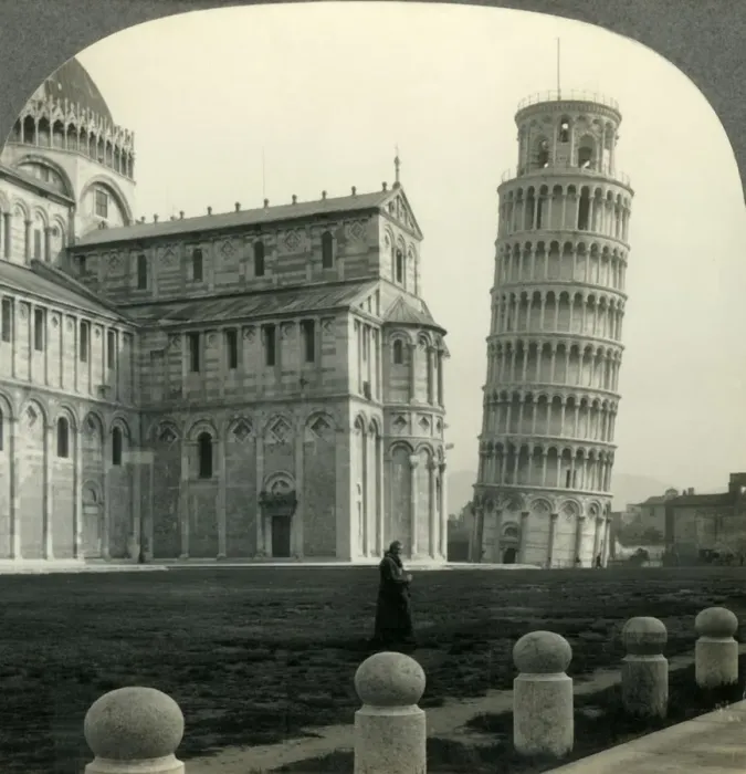 Framed Print : The Leaning Tower and Eleventh Century Cathedral, Pisa, Italy, c1930s. Creator: Unknown Framed Print : The Leaning Tower and Eleventh Century Cathedral, Pisa, Italy, c1930s. Creator: Unknown