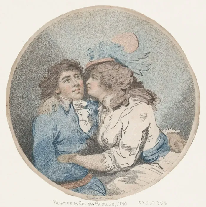 Framed Print : Leap Year, April 20, 1790. Creator: T. Smith Framed Print : Leap Year, April 20, 1790. Creator: T. Smith