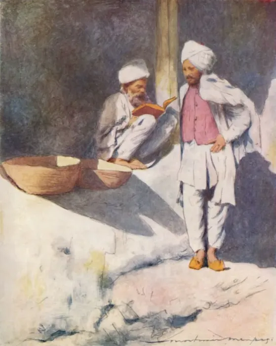 Framed Print : A Learned Man of Peshawur, 1905. Artist: Mortimer Luddington Menpes Framed Print : A Learned Man of Peshawur, 1905. Artist: Mortimer Luddington Menpes