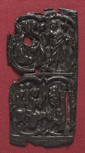 Leather Panel, c. 1350-1400. Creator: Unknown