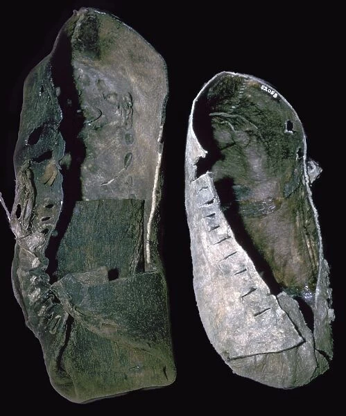 Leather shoes from salt mines, 6th century BC