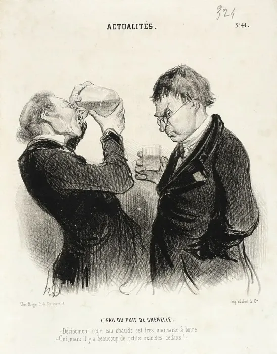 Framed Print : L'Eau du puits de Grenelle, 1841. Creator: Honore Daumier Framed Print : L'Eau du puits de Grenelle, 1841. Creator: Honore Daumier
