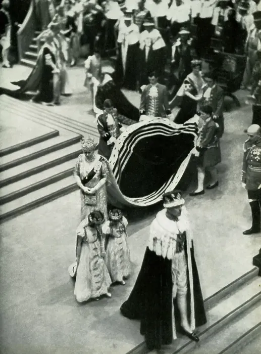 Framed Print : Leaving The Abbey, 1947. Creator: Unknown Framed Print : Leaving The Abbey, 1947. Creator: Unknown