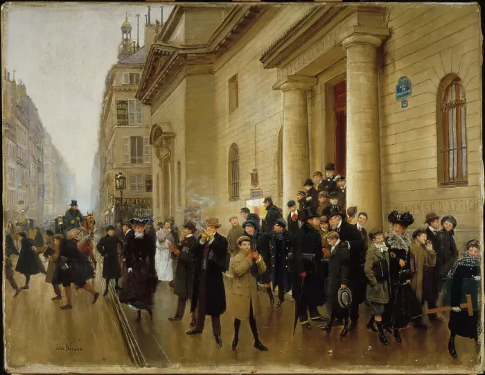 Framed Print : Leaving the Lycee Condorcet, c1903. Creator: Jean Beraud Framed Print : Leaving the Lycee Condorcet, c1903. Creator: Jean Beraud