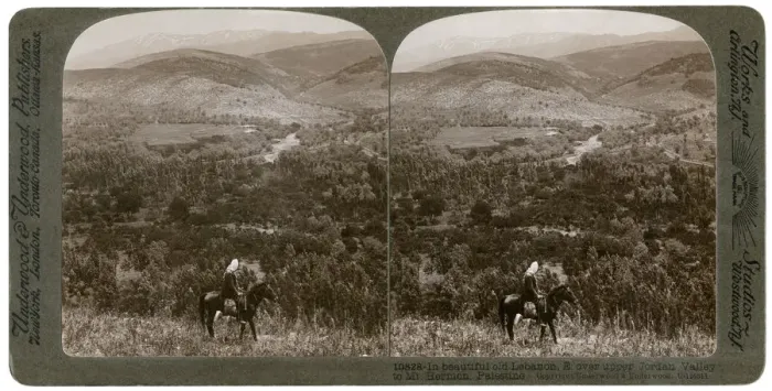 Framed Print : Lebanon, looking east over the upper Jordan Valley to Mount Hermon, 1900s. Artist: Underwood & Underwood Framed Print : Lebanon, looking east over the upper Jordan Valley to Mount Hermon, 1900s. Artist: Underwood & Underwood