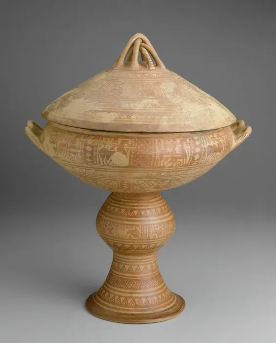 Framed Print : Lebes (Stemmed Bowl with Lid), 725-700 BCE. Creator: Unknown Framed Print : Lebes (Stemmed Bowl with Lid), 725-700 BCE. Creator: Unknown