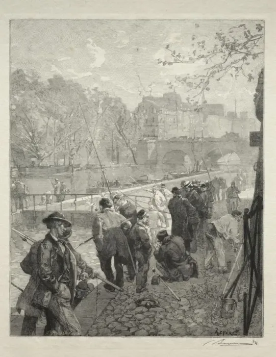 Framed Print : LEcluse de la Monnaie. Creator: Auguste Louis Lepere (French, 1849-1918) Framed Print : LEcluse de la Monnaie. Creator: Auguste Louis Lepere (French, 1849-1918)