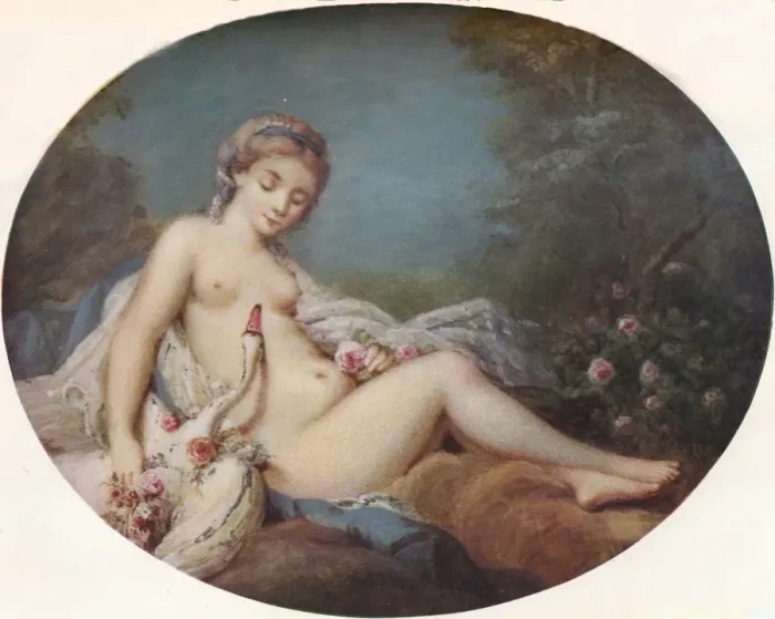 Framed Print : Leda, 18th century, (1917). Artist: Jacques Charlier Framed Print : Leda, 18th century, (1917). Artist: Jacques Charlier