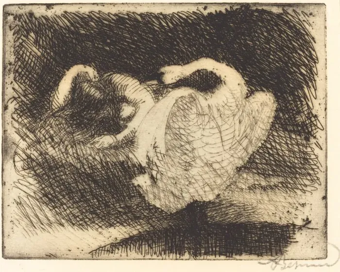 Framed Print : Leda Sleeping (Ledas endort), 1913. Creator: Paul Albert Besnard Framed Print : Leda Sleeping (Ledas endort), 1913. Creator: Paul Albert Besnard