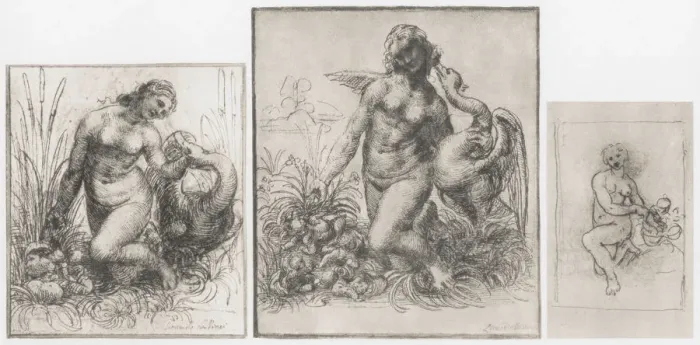 Framed Print : Leda and the Swan, c1504-1506. Artist: Leonardo da Vinci Framed Print : Leda and the Swan, c1504-1506. Artist: Leonardo da Vinci