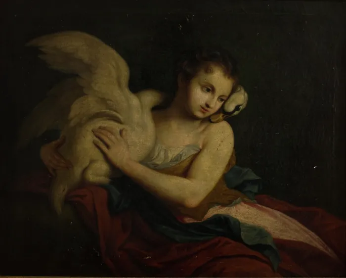Framed Print : Leda and the Swan, c1810. Creator: Jan Wincenty Kopff Framed Print : Leda and the Swan, c1810. Creator: Jan Wincenty Kopff