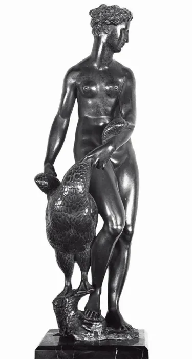 Framed Print : Leda and the Swan, ca 1530. Creator: Bandinelli, Baccio (1493-1560) Framed Print : Leda and the Swan, ca 1530. Creator: Bandinelli, Baccio (1493-1560)