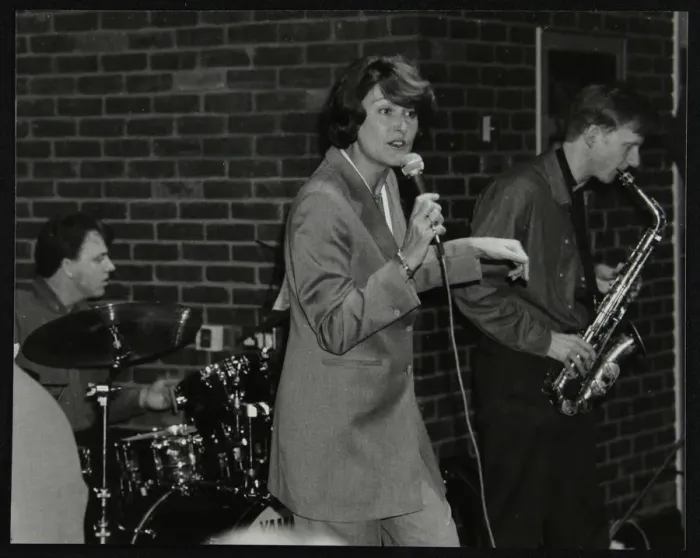 Framed Print : The Lee Gibson Quartet in concert at The Fairway, Welwyn Garden City, Hertfordshire, 1999 Framed Print : The Lee Gibson Quartet in concert at The Fairway, Welwyn Garden City, Hertfordshire, 1999