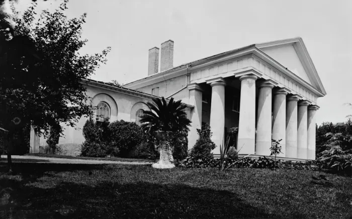 Framed Print : Lee Mansion - exterior, between 1860 and 1880. Creator: Unknown Framed Print : Lee Mansion - exterior, between 1860 and 1880. Creator: Unknown