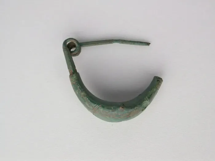 Framed Print : Leech Fibula (Brooch), Geometric Period (800-700 BCE). Creator: Unknown Framed Print : Leech Fibula (Brooch), Geometric Period (800-700 BCE). Creator: Unknown