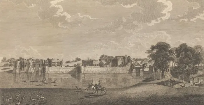Framed Print : Leeds Castle, in the County of Kent, from Edward Hasted s, The History and... 1777-90 Framed Print : Leeds Castle, in the County of Kent, from Edward Hasted s, The History and... 1777-90