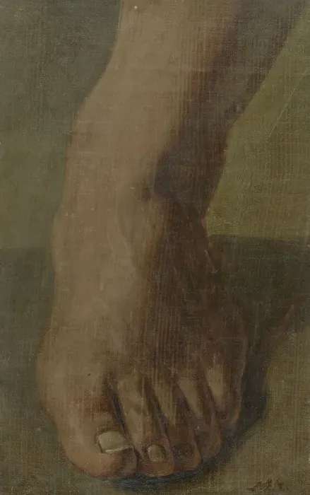 Framed Print : A Left Foot, 1770-1825. Creator: Simon Andreas Krausz Framed Print : A Left Foot, 1770-1825. Creator: Simon Andreas Krausz