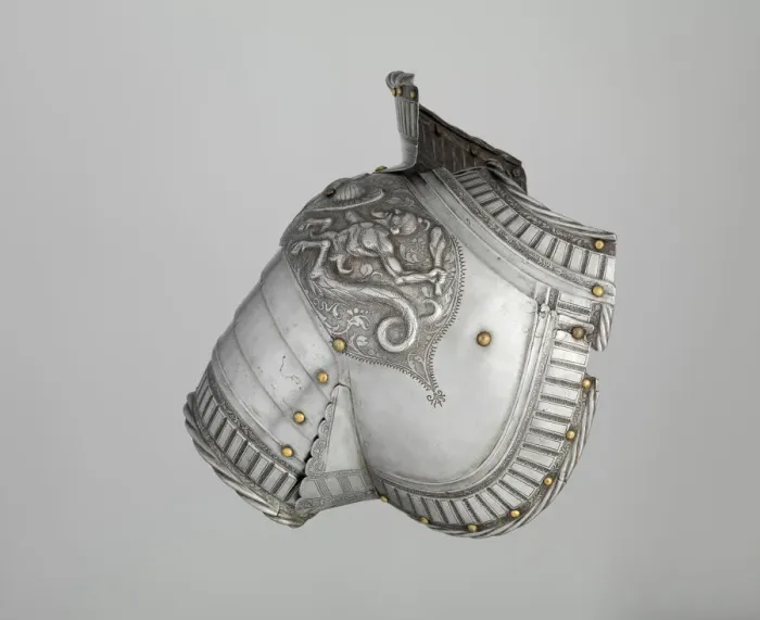Framed Print : Left Shoulder Defense (Pauldron), German, Augsburg, ca. 1525. Creator: Kolman Helmschmid Framed Print : Left Shoulder Defense (Pauldron), German, Augsburg, ca. 1525. Creator: Kolman Helmschmid