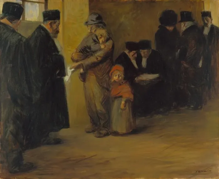 Framed Print : Legal Assistance, 1900s-1910s. Artist: Forain, Jean-Louis (1852-1931) Framed Print : Legal Assistance, 1900s-1910s. Artist: Forain, Jean-Louis (1852-1931)