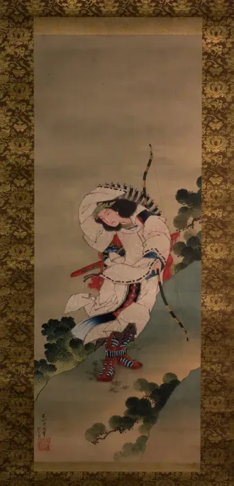 Framed Print : The Legendary Empress Jingu, dated 1847. Creator: Studio of Katsushika Hokusai Framed Print : The Legendary Empress Jingu, dated 1847. Creator: Studio of Katsushika Hokusai