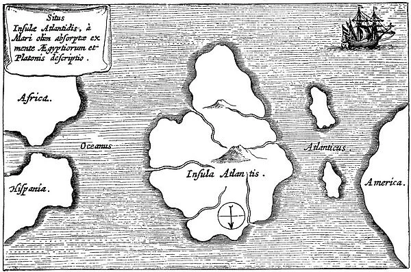 Legendary island of Atlantis