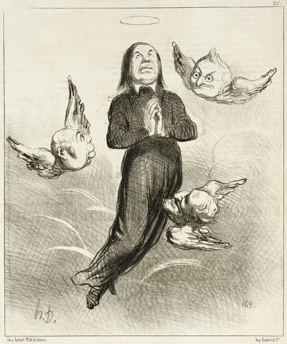 Framed Print : Légende de l'an 1850. Creator: Honore Daumier Framed Print : Légende de l'an 1850. Creator: Honore Daumier